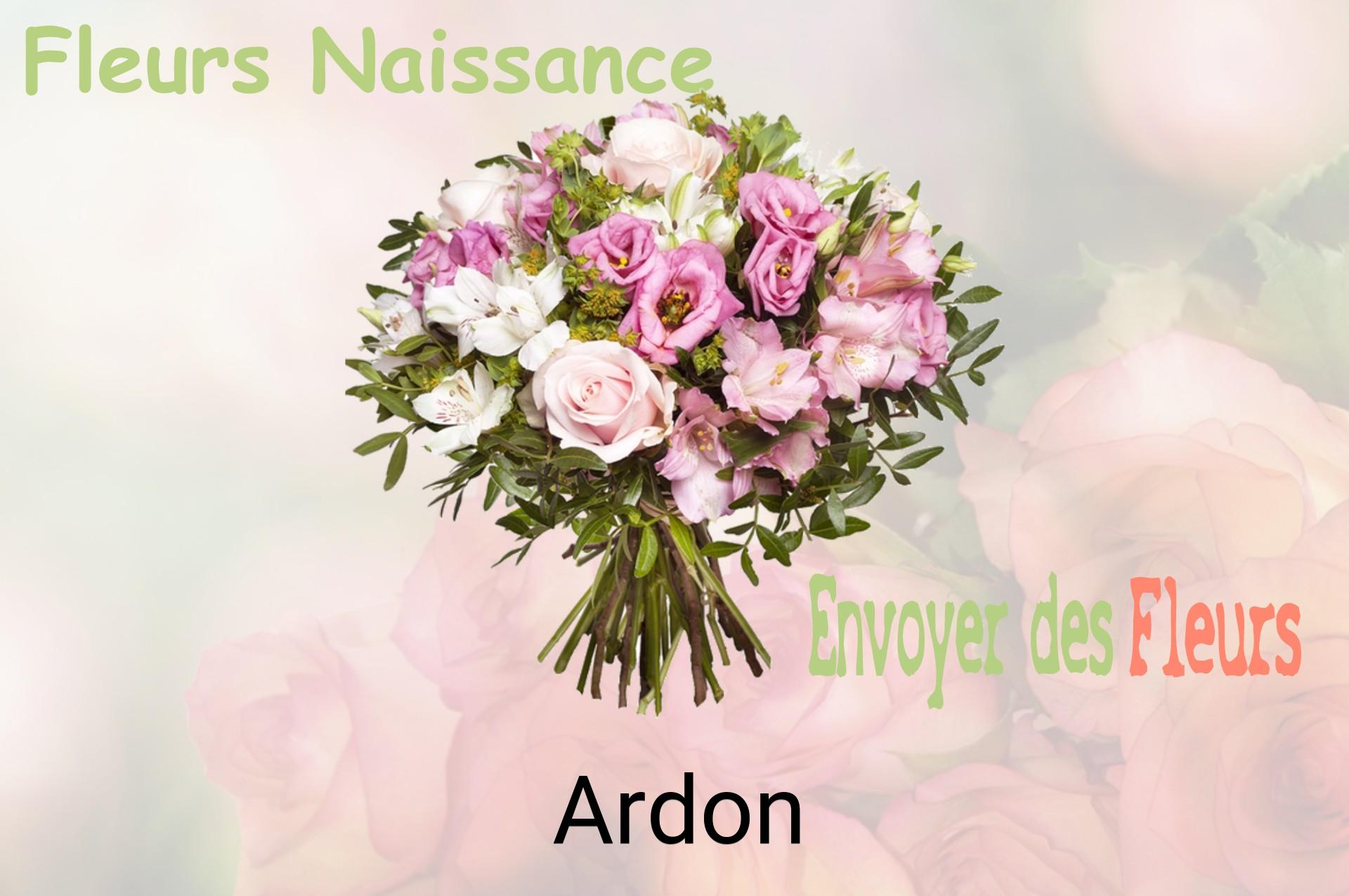 Bouquet de fleurs de naissance livré à Ardon